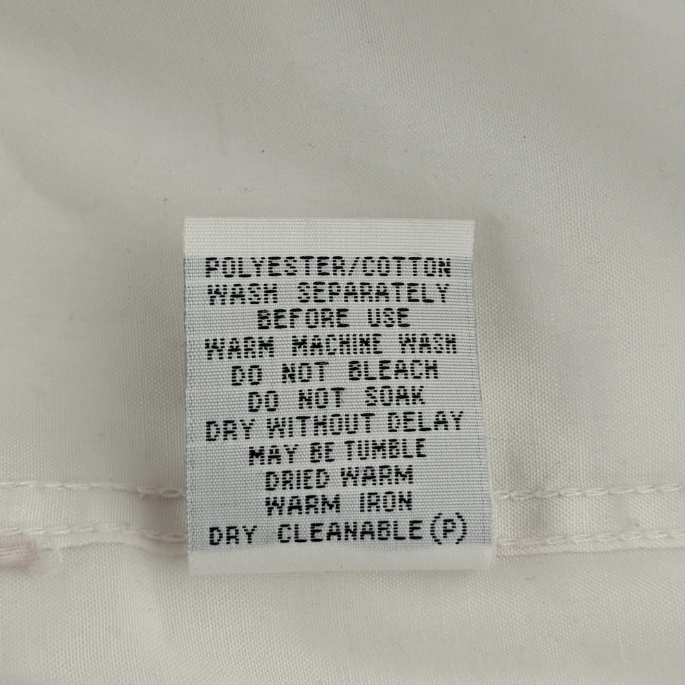 Outfit Business Classics Men's Shirt Size 41 White Short Sleeve Button Front - Picture 7 of 7